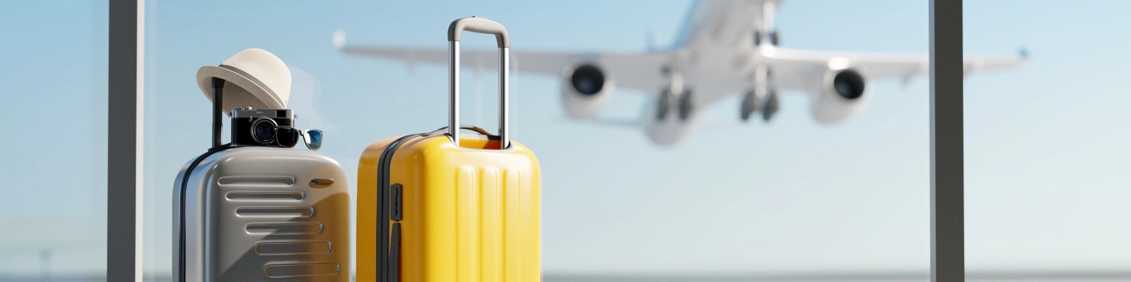 luggage at an airport